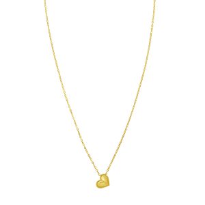 14K Puffed Mini Heart Pendant
