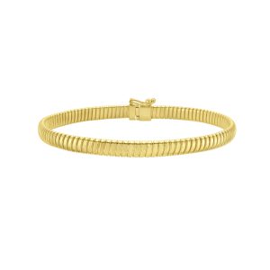 14K 5mm Tubogas Bracelet