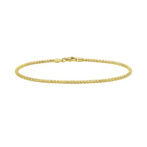 14K 2.1mm Sparkle Spring Chain