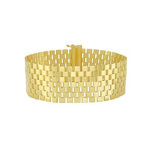 14K Large Cobblestone Link Bracelet