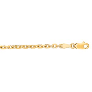 14K Gold 2.6mm Classic Cable Chain