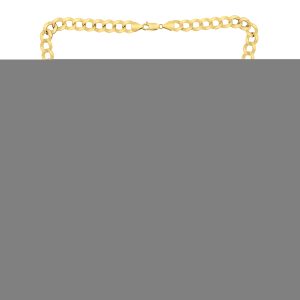14K Gold 11.23mm Comfort Curb Chain