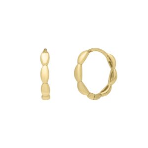14K Small Rice Hoops