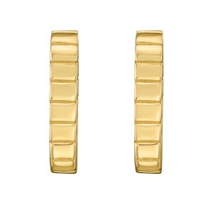 14K Gold Polished Oval Hoops