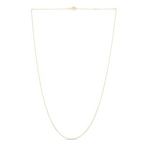 14K Gold .5mm Double Extendable Rope Chain