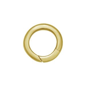 14K Medium Charm Push Lock Ring