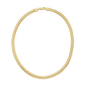 14K 6.5mm Lite Oval Snake Chain