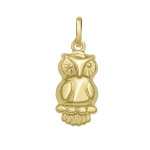14K Owl Charm