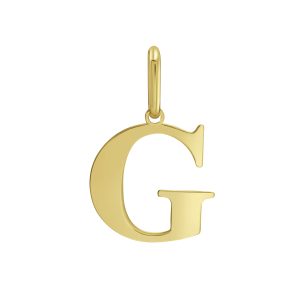 14K Gold Initial G Charm