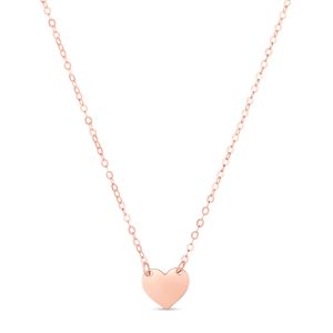 14K Pink Mini Heart Pendant