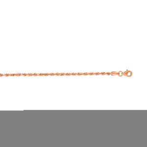 14K Gold 20" 2.5mm Solid Royal Rope Chain