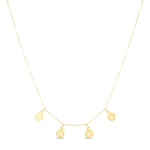 14K "Love" Necklace