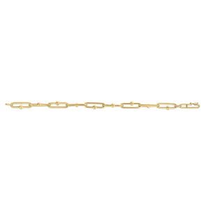 14K Elongated Jax Link Bracelet