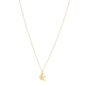 14K Dove Necklace