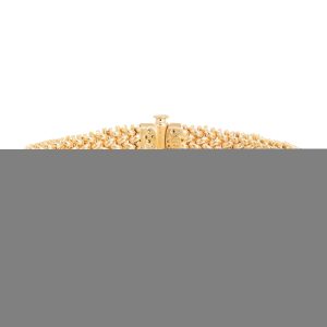 14K Medium Mesh Rice Bracelet