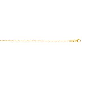 14K Gold 1.5mm Round Cable Chain 16"