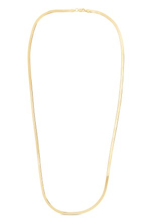 14K Gold 10" 3mm Imperial Herringbone Chain