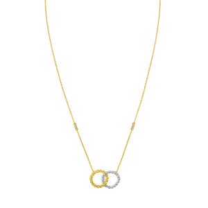 14K TT Interlocking Necklace