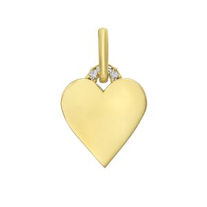 14K Polished Heart Charm