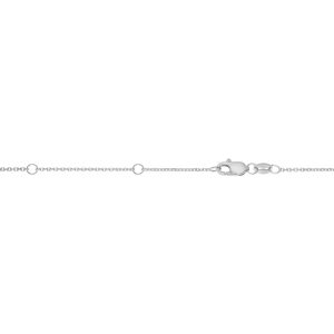 14K Gold 0.87mm Double Extendable Diamond Cut Cable Chain