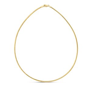 14K Gold 2mm Classic Omega