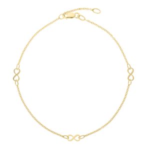 10K Infinity Anklet