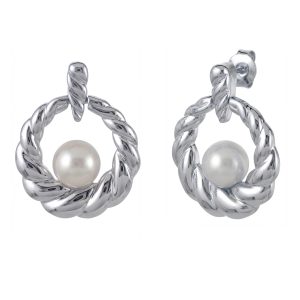 Sterling Silver Freshwater Pearl Earring