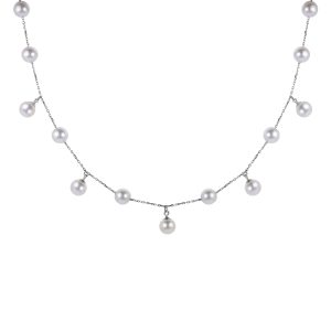 14KT White Gold Freshwater Pearl Necklace