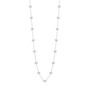 14KT White Gold Akoya Pearl Necklace