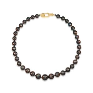 14K Yellow Gold Australian Boulder Opal Bead Strand Neckpiece