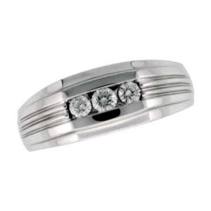 14KT Gold Mens Wedding Ring