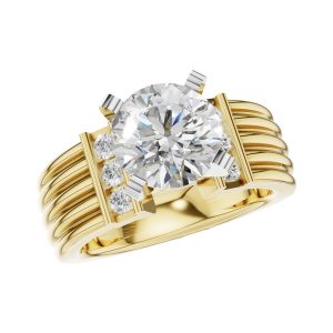 14KT Gold Semi-Mount Engagement Ring