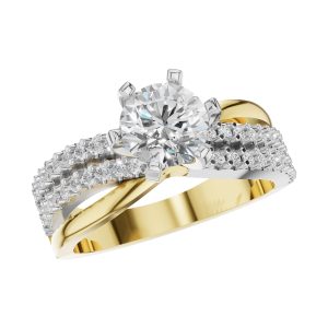 14KT Gold Semi-Mount Engagement Ring