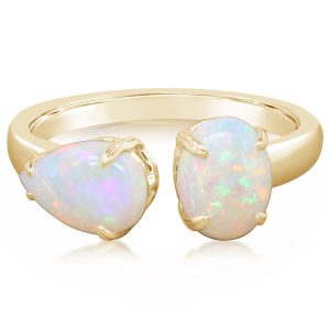 18K Yellow Gold Australian Opal Ring