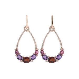 14KT Gold Multi-Stone Earrings