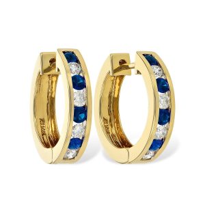 14KT Gold Sapphire Earrings