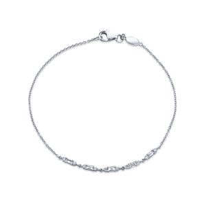 Round & Baguette Diamond Bracelet