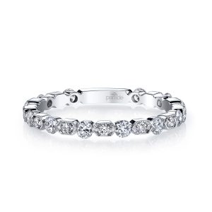 Diamond Milgrain Band