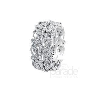 Diamond Milgrain Eternity Band