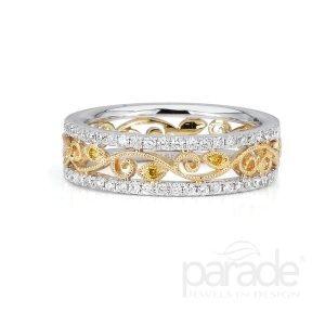 Yellow Diamond Eternity Band