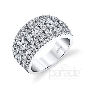 Round & Baguette Diamond Ring