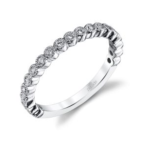 Round Diamond Stackable Band