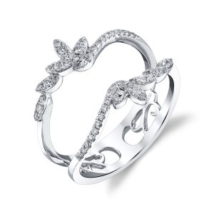 Diamond Lyria Leaves Ring