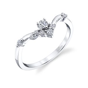 Diamond Milgrain Band