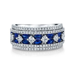 Sapphire & Diamond Band