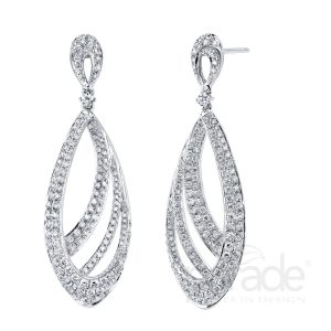 2.44 Carat Diamond Dangle Earrings