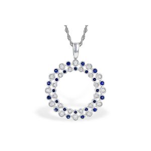 14KT Gold Sapphire Necklace