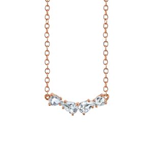 Pear-Shaped Rose-Cut Diamond Necklace
