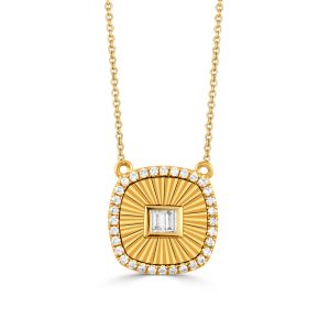 N11729-18K YELLOW GOLD DIAMOND NECKLACE