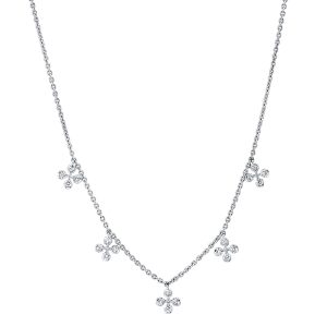 Diamond Floral Necklace